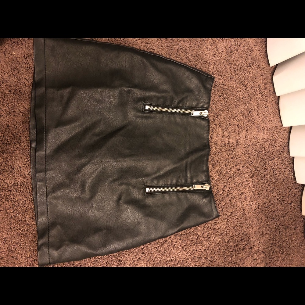Black Leather skirt